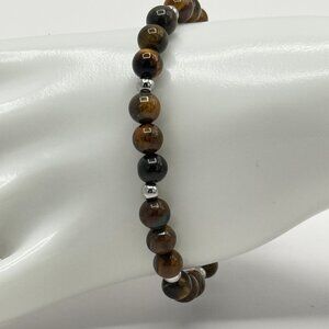 Dainty Tiger Eye Adjustable Bracelet